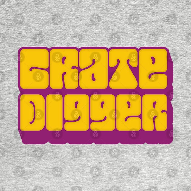 Crate Digger /// Vinyl Record Junkie Design by DankFutura